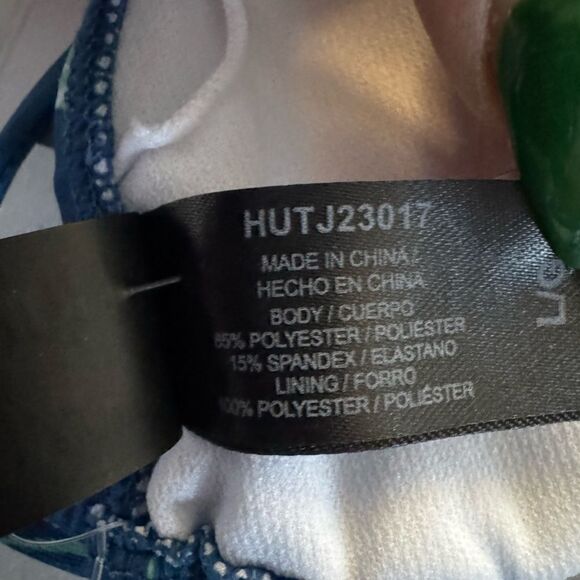 Hurley Tropical Print Side Tie Bikini Set Size Large - Picture 2 of 3